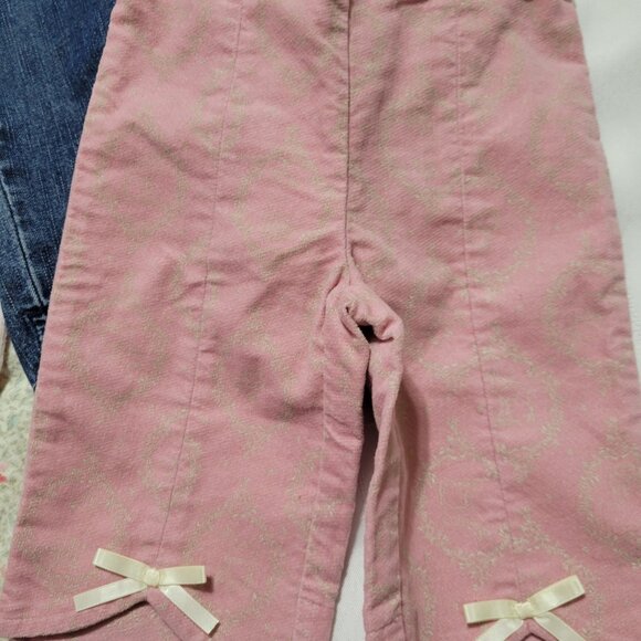 Gymboree Vintage Winter Berries Lot. Used 3-6 month denim pants, bodysuit, & hat - Picture 5 of 8